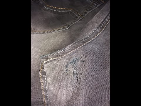 Видео: Как отреставрировать -сделать заплатку на джинсах...МК