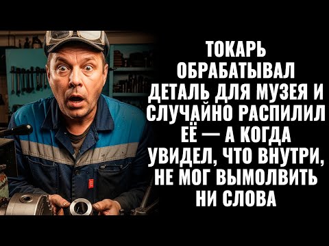 Видео: Токарь обрабатывал деталь и случайно распилил её а когда увидел,что внутри не мог вымолвить ни слова