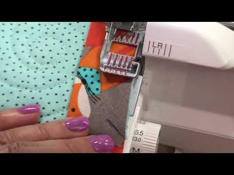 Видео: Квилтовый переплет, прикрепленный с помощью оверлока