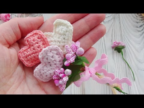 Видео: Сердечный букет крючком // мастер-класс toyfabric