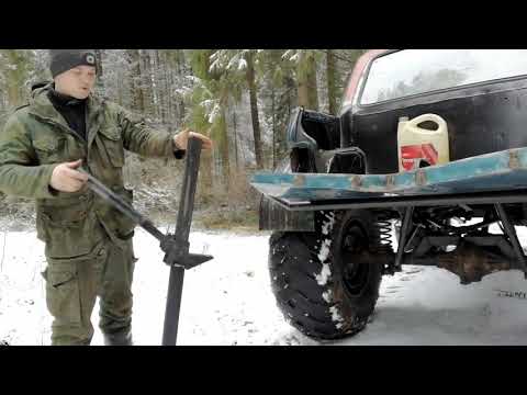 Видео: Обзор на ниву. Бездорожье. Реечный домкрат