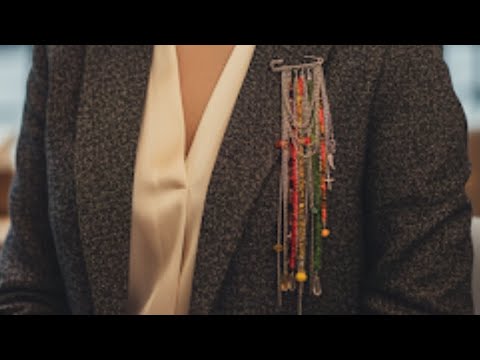 Видео: МК. Брошь булавка цвета символ 2026-года брошь галстук