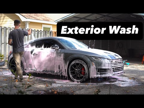 Видео: Удовлетворительная пенная мойка для Audi TTS | Детали экстерьера | 4K