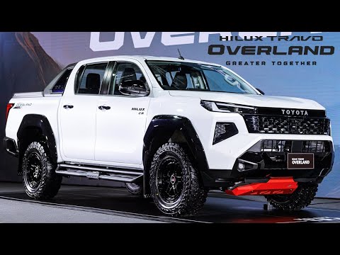 Видео: Новый Toyota Hilux TRAVO GR Overland Plus AT 2026 года (цвет платиновый белый перламутровый слюда...