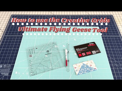 Видео: Как использовать инструмент Ultimate Flying Geese для создания идеальных блоков Flying Geese