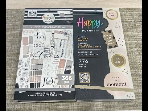 Видео: Посылка из США, стикербуки The Happy Planner, часть 1