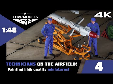 Видео: Temp Models всё для диорам #4: Красим миниатюры техников! | Финал диорамы с G.W.H. Су-27П!