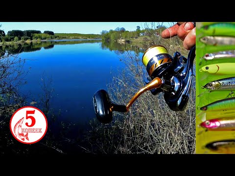Видео: Весенняя щука на красивом озере. Бобры устроили беду. Суперприманка выручила как всегда!!!