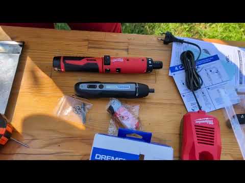 Видео: Обзор и тест аккумуляторных отверток Milwaukee & Dremel