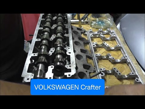 Видео: Замена прокладки ГБЦ. VOLKSWAGEN Crafter.  CKTC 2000CC 136hp 100kW TDI CR