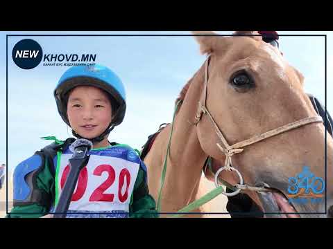 Видео: хурдан морь унаач Н.Билгүүн, Н.Амина
