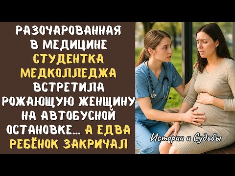 Видео: СТУДЕНТКА медколледжа встретила РОЖАЮЩУЮ ЖЕНЩИНУ на автобусной остановке… а едва малыш закричал...