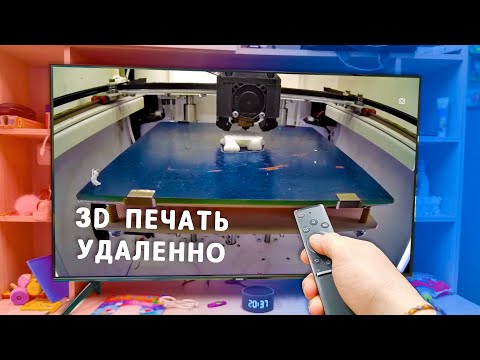 Видео: 3D ПЕЧАТЬ не вставая С ДИВАНА | УДАЛЕННОЕ управление 3Д принтером + TIMELAPSE