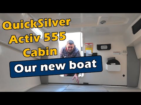 Видео: Представляем нашу каюту Quicksilver Activ 555: изучите нашу новую лодку