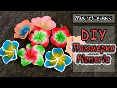 Видео: DIY ❤ Плюмерия из полимерной глины ❤ Лепка цветов ❤ Polymer clay tutorial ❤