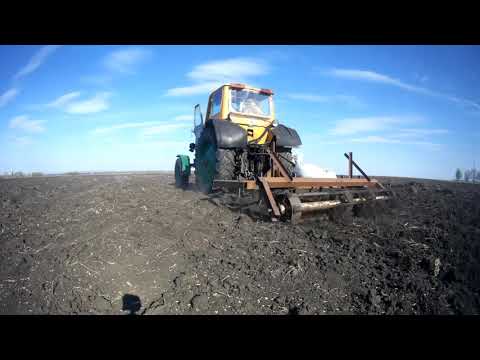 Видео: Предпосевная культивация. ЮМЗ-6.