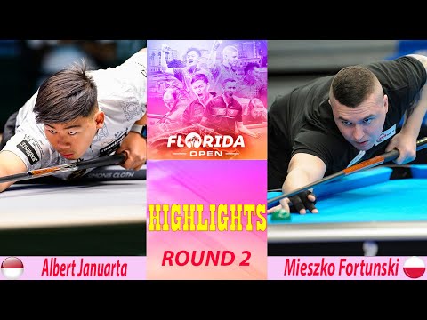 Видео: ГЛАВНЫЕ МОМЕНТЫ | Альберт Януарта против Мешко Фортунски | Открытый чемпионат Флориды по пулу