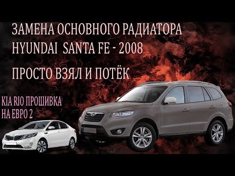 Видео: Kia Rio - катализатор, Hyundai Santa Fe - радиатор. Отзыв по ремонту G4KD