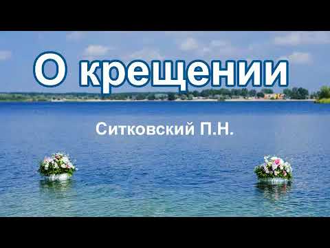 Видео: "О крещении" Ситковский П.Н. Проповедь МСЦ ЕХБ