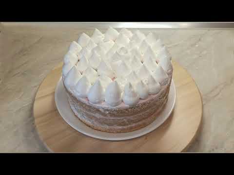 Видео: БИСКВИТНЫЙ ТОРТ СО СМЕТАННЫМ КРЕМОМ