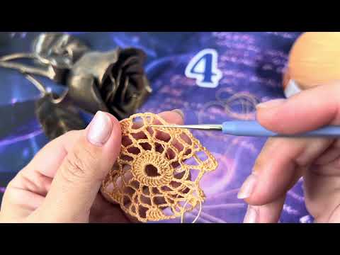 Видео: 4 ряд салфетки «Дубовые листья»