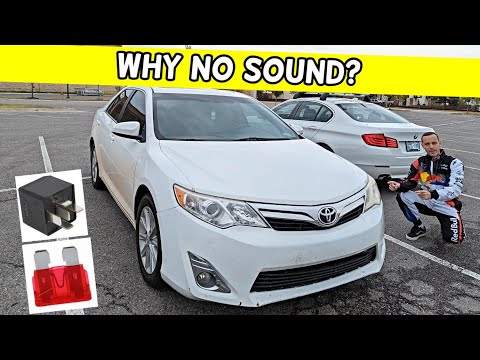 Видео: ПОЧЕМУ НЕТ ЗВУКА TOYOTA CAMRY 2012 2013 2014, ДИНАМИКИ МАГНИТОФОНЫ НЕТ ЗВУКА