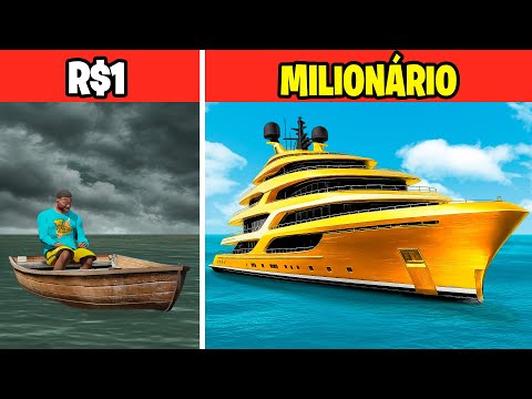 Видео: ЛОДКА ОТ 1 R$ ДО МИЛЛИОНЕРА В GTA 5!