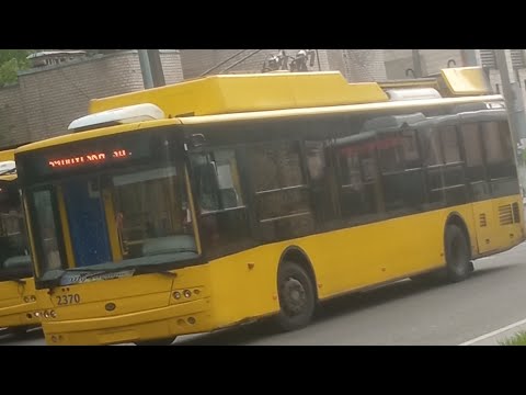Видео: Киевский троллейбус Богдан Т701.17 бортовой номер 2370 маршрут номер 39 запись полного оборота.
