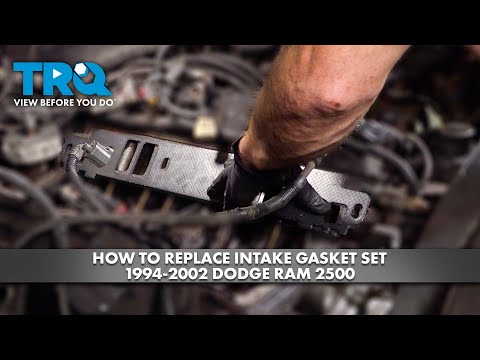Видео: Как заменить комплект прокладок впускного коллектора на Dodge Ram 2500 1994-2002 годов