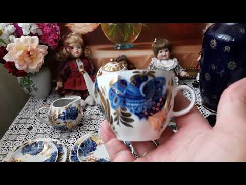 Видео: Фарфор.СССР. ЛФЗ. Чайно-кофейный сервиз "Райский сад" 👍🏻👍🏻👍🏻😇😇😇