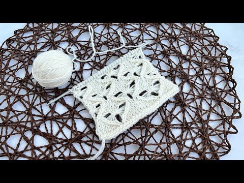 Видео: ЛЕТНИЙ Красивый узор спицами НЛО (+ схема)! 🔥 для кардиганов, свитеров, джемперов, снудов, шапок!
