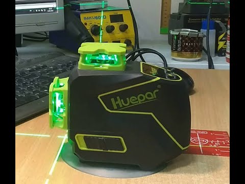 Видео: Настройка нивелира Huepar S03CG-L.