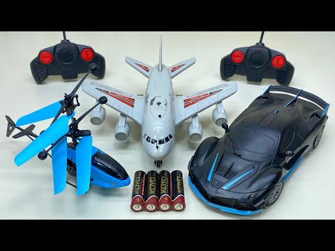 Видео: Распаковка и тестирование радиоуправляемого вертолета и 3D-световой машины с моделью A380 Airline😍