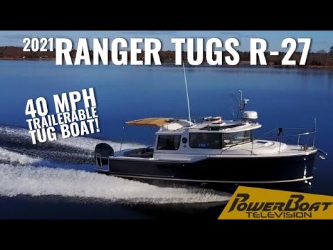 Видео: Буксир Ranger R-27 2021 года продлит ваш круизный сезон стильно | PowerBoat TV