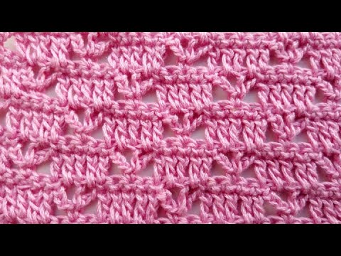 Видео: Узор крючком 2. Сrochet pattern
