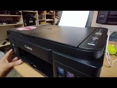 Видео: Canon PIXMA g2411 полосы при печати, как заставить печатать без полос.