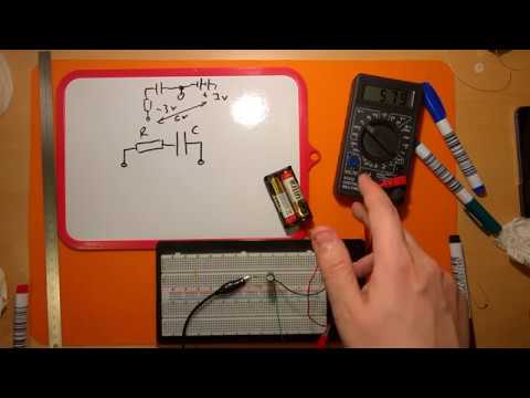 Видео: Получение отрицательного напряжения при помощи конденсатора