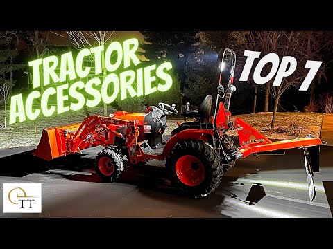 Видео: #78 Аксессуары для компактных тракторов — Kubota B2601 — Топ 7