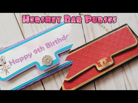Видео: Как сделать сумочки в виде батончиков Hershey (с тиснением)