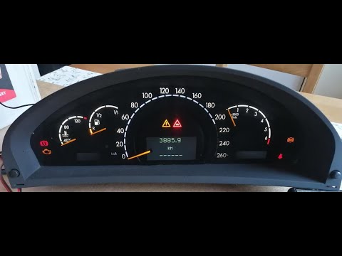 Видео: Mercedes Benz W220. Ремонт подсветки комбинации приборов.