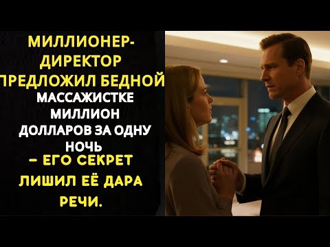 Видео: Миллионер предложил массажистке миллион за ночь — его тайна шокировала её.