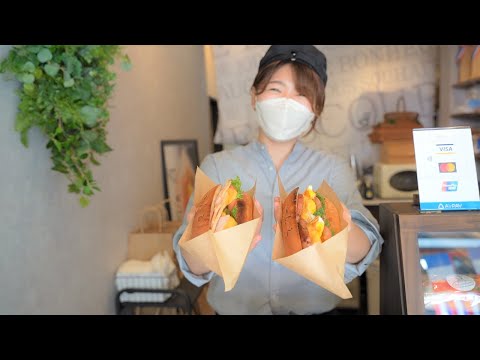 Видео: Японская уличная еда - сэндвичи во французском стиле / Подготовка и приготовление пищи ASMR