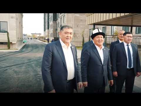 Видео: Садыр Жапаров Сузактагы “Асман Резиденс-4” турак жай комплексынын ачылышына катышты