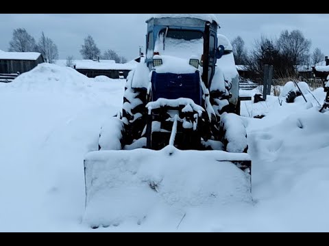 Видео: Жёсткий зимний запуск трактора Т-40