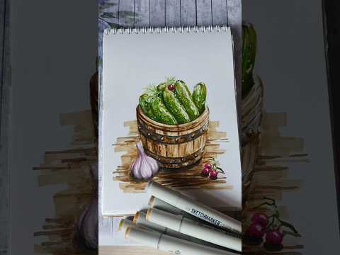 Видео: скетч маркерами #скетч #скетчинг #маркеры #drawing #sketchmarker #sketch