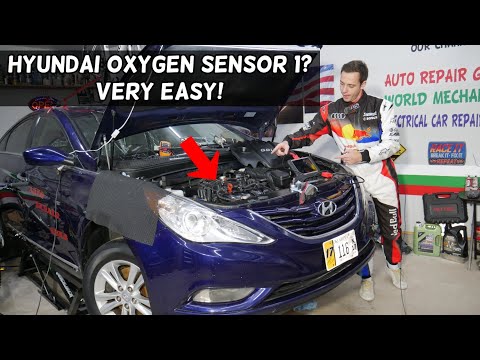 Видео: Датчик кислорода HYUNDAI, блок 1, расположение датчика 1, HYUNDAI ELANTRA, SANTA FE, TUCSON, ACCE...