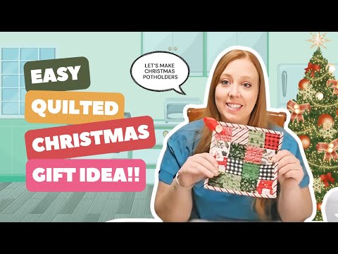Видео: Давайте сделаем стеганую рождественскую прихватку