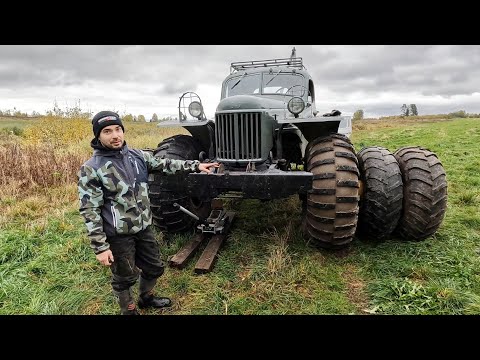 Видео: Ставим 10 колёс на ЗИЛ-157! Поплывёт?