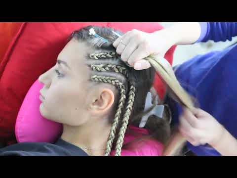 Видео: Брейды на виске с канекалоном  | Афрокосы by Sokolova Luda
