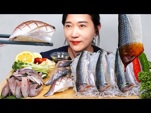 Видео: Сырой желудок Шад Сашими АСМР МУКБАНГ EATING SOUNDS
